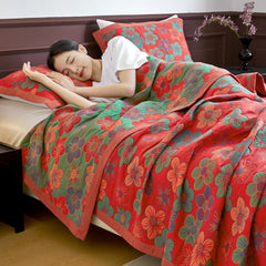 VAYLUNE - Floral Cotton Sofa Throw That Anchors the Room