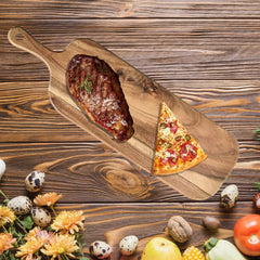 SLYVORA - Double-Sided Wooden Board for Prep and Serving