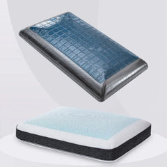 GELDREAM - Double-Sided Cooling Memory Foam Pillow for Cooler Sleep