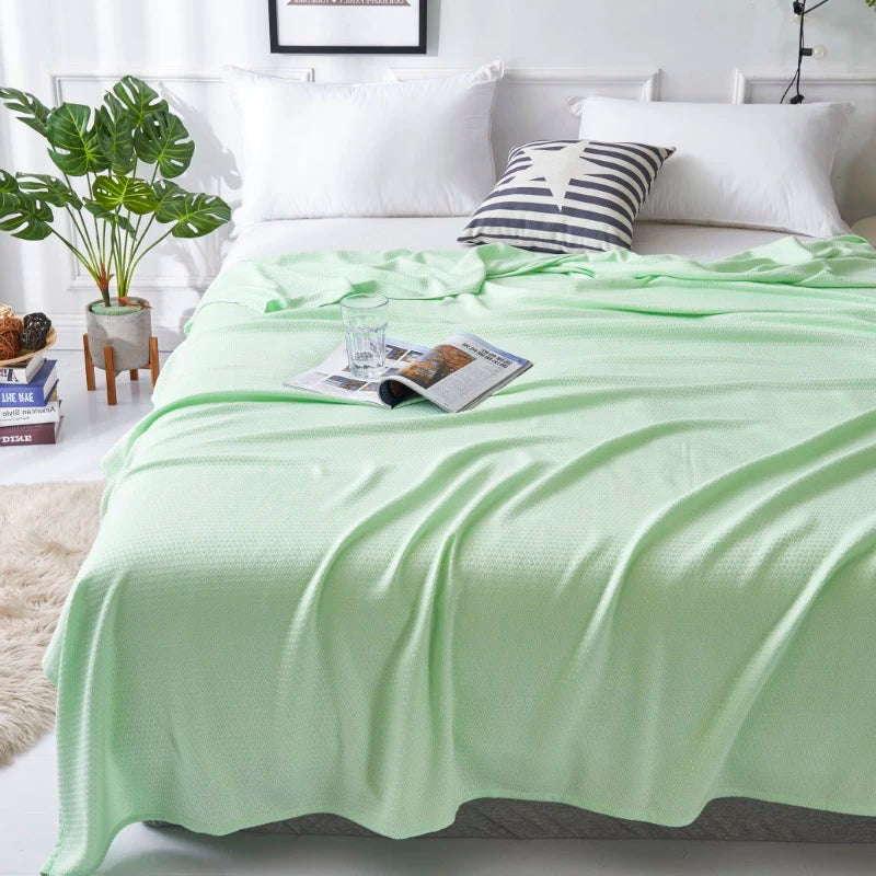 BAMBREL - Textured Bamboo Throw for Cool Statement Seating