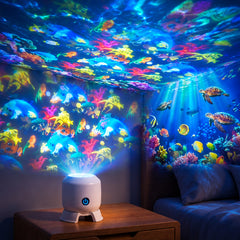RIPPLELIGHT - Rotating LED Projector for a Calming Room Glow