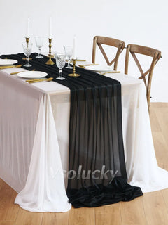 SHEERIVA - Sheer Table Runner for Elegant Occasion Tables