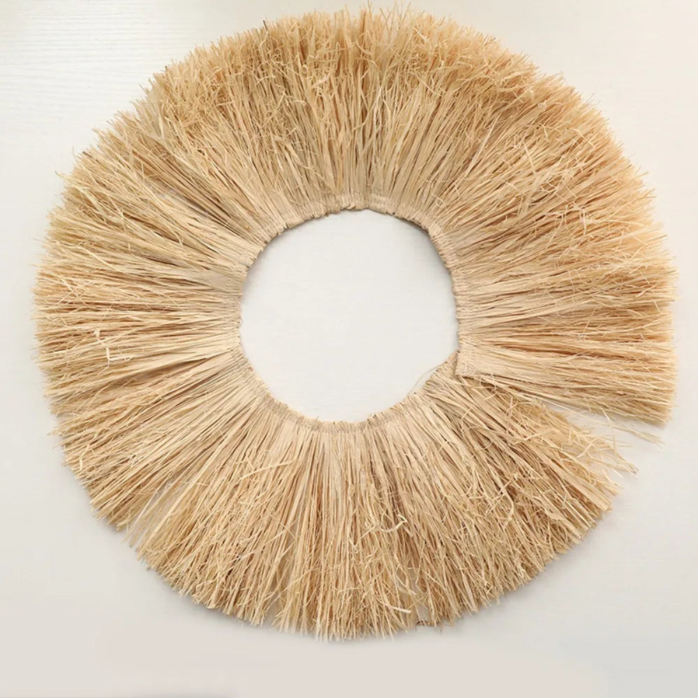 RAVIELA - Raffia Fringe Garland for Textured Wall Displays