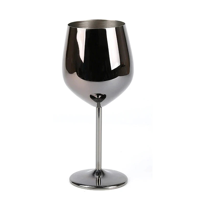 ZELVORA - Sculptural Steel Goblet for Break-Resistant Entertaining