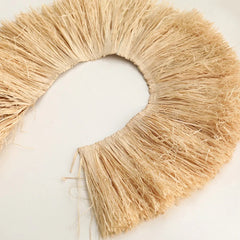 RAVIELA - Raffia Fringe Garland for Textured Wall Displays