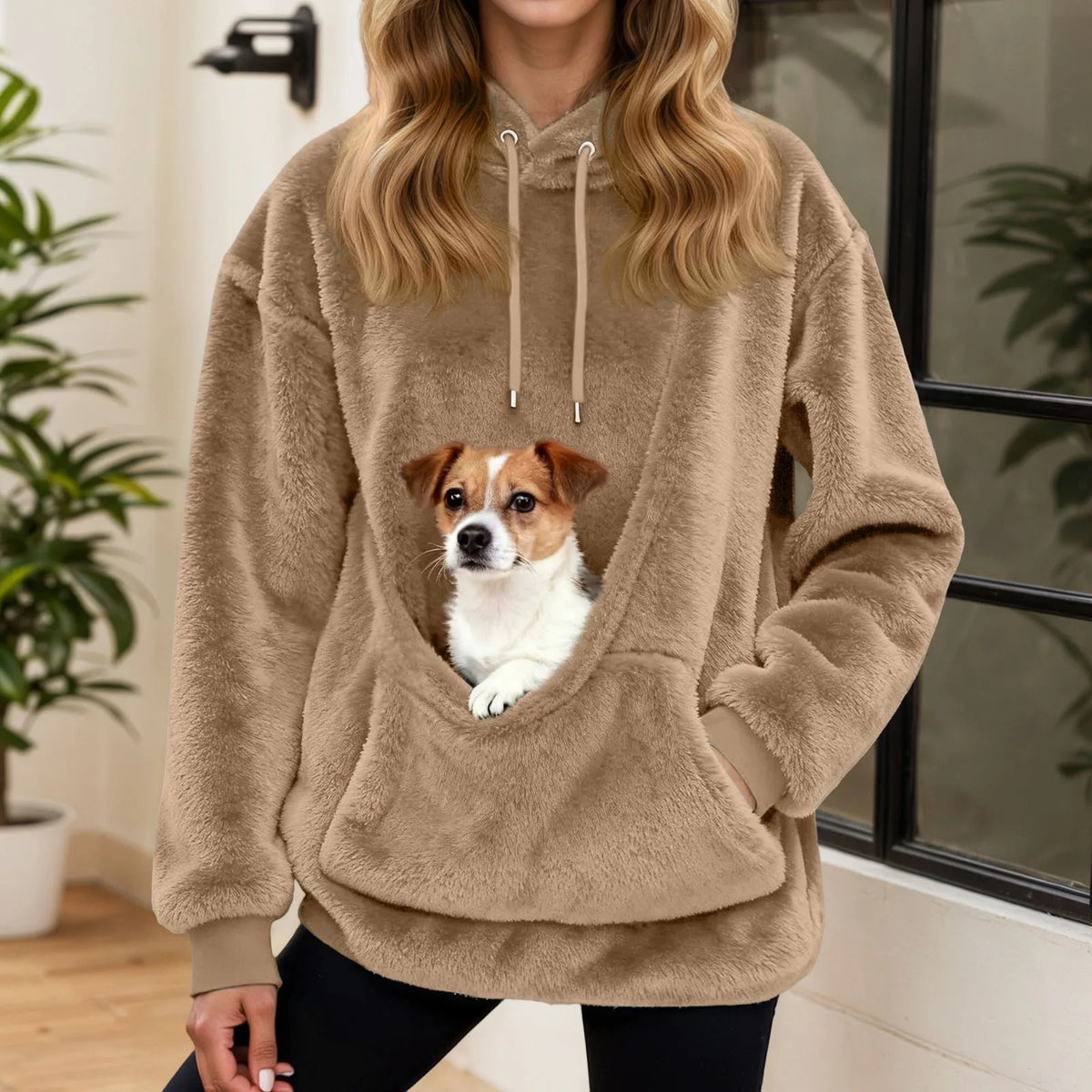 PAWVORA – Hoodie mit Fleece-Haustiertasche, damit tierische Begleiter stets nah bleiben