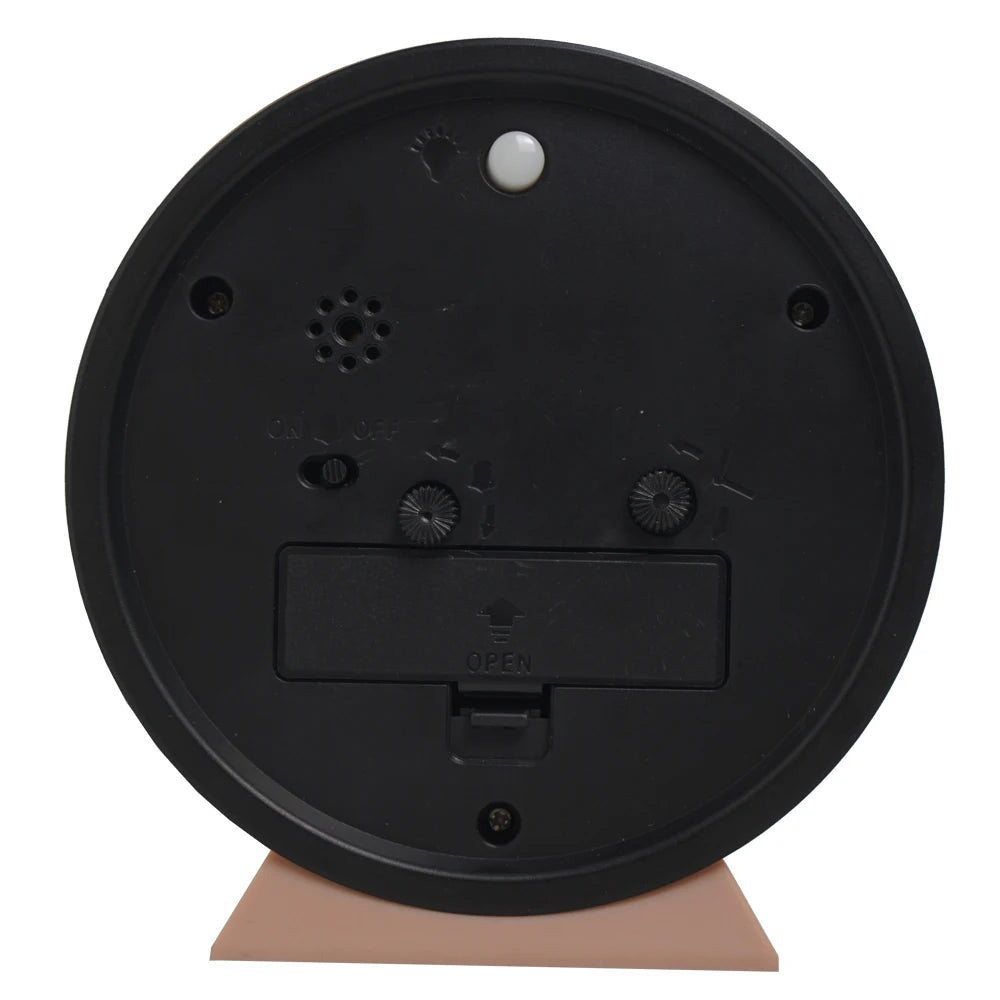 TINVORA - Metal Alarm Clock for Quiet Bedside Timekeeping
