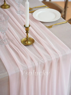 SHEERIVA - Sheer Table Runner for Elegant Occasion Tables