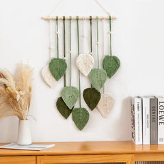 LEAFYRA - Macrame Leaf Wall Hanging for an Artistic Focal Point