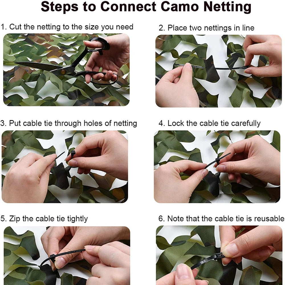 CAMOTREK - Camouflage Shade Cloth for Shade and Outdoor Privacy