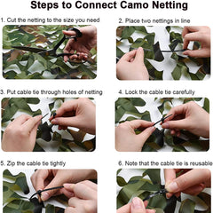 CAMOTREK - Camouflage Shade Cloth for Shade and Outdoor Privacy