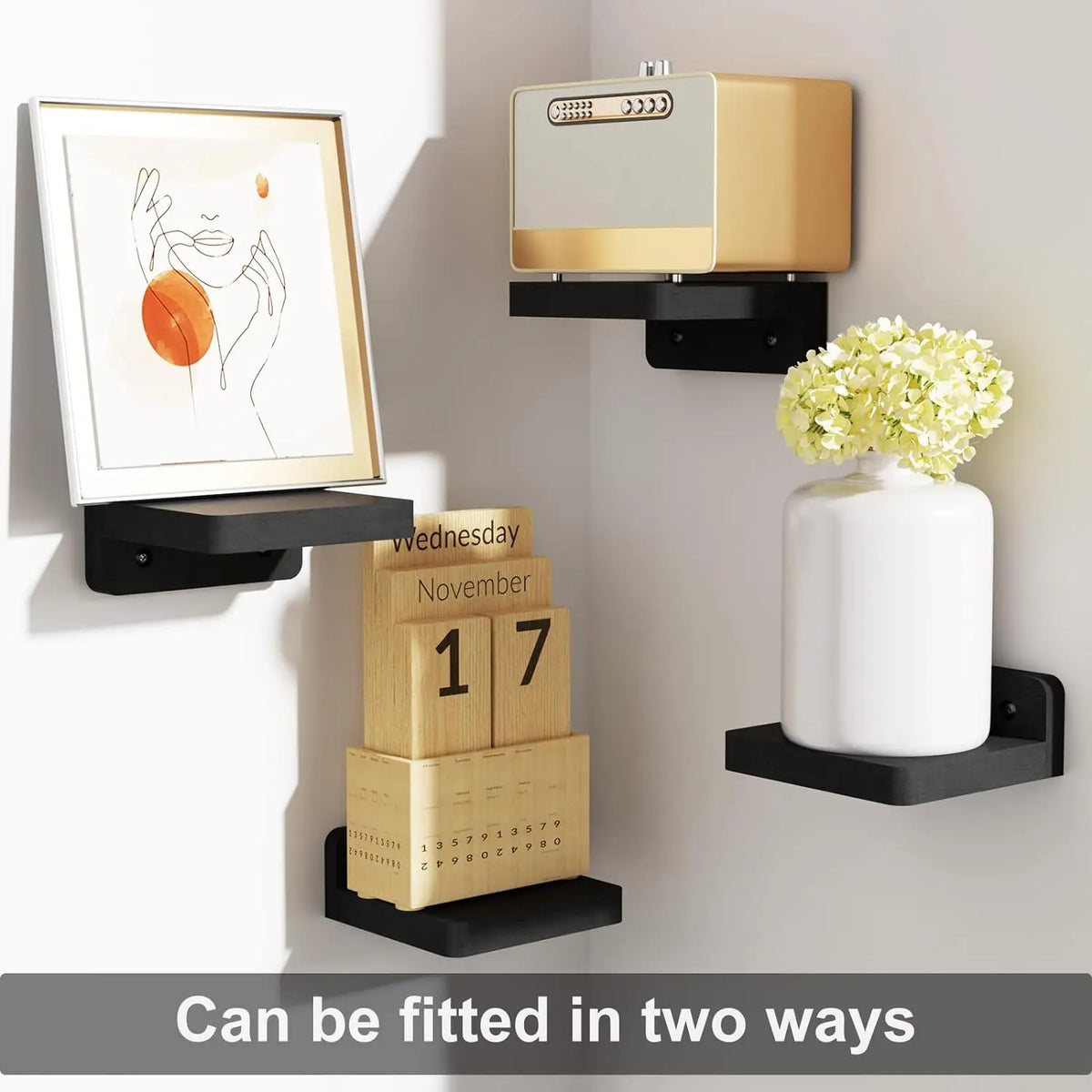 ORNELIQ - Mini Wood Shelves to Frame Statement Seating