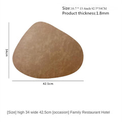 VELDROPA - Double-Sided PU Placemat for Stylish Table Protection