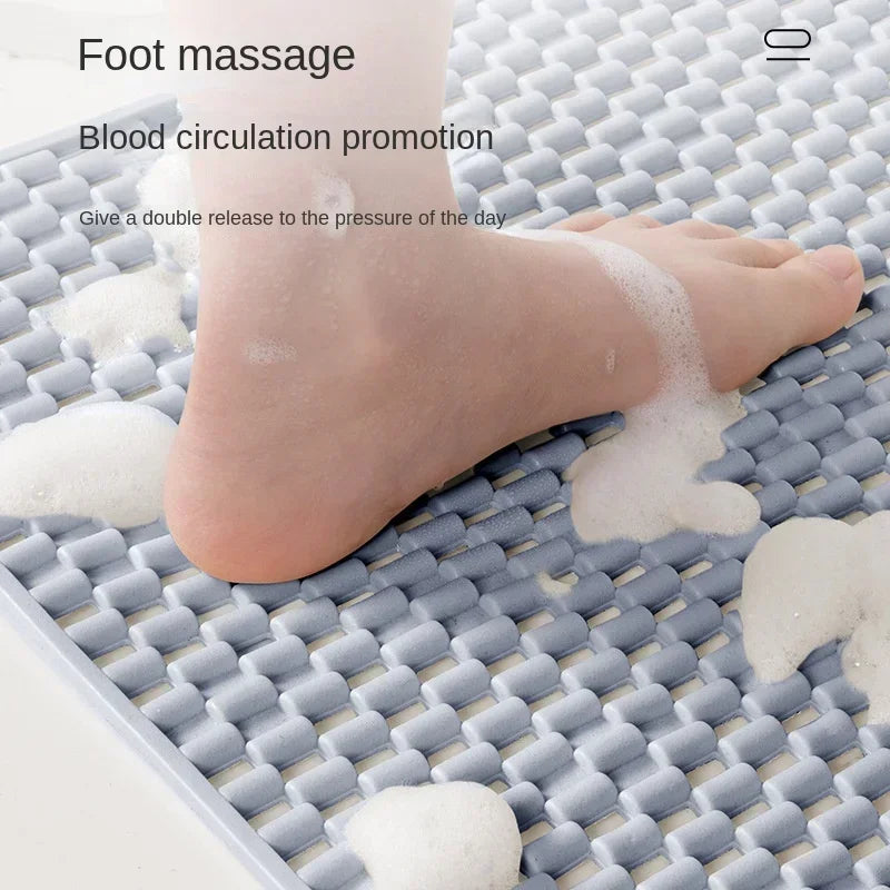 AQUVESSA - PVC Bath Mat For Steadier Footing In Wet Spaces