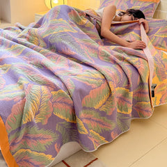 COTELYA - Cotton Gauze Blanket for Airy, Artful Summer Layering