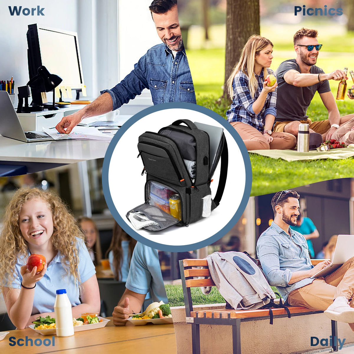 PACKVORA - Waterproof Outdoor Backpack for Organized Adventures