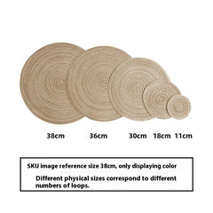 WOVELIA - Round Woven Placemat for Artistic Heat Protection