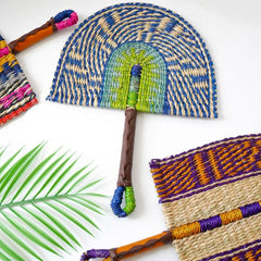 WOVELUNE - Woven Seagrass Fan Wall Art to Anchor Your Seating Area
