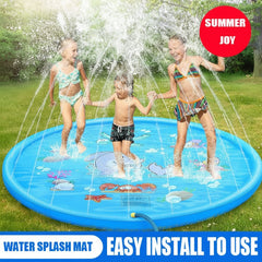 SUMMERWAVE - Large Inflatable Splash Mat for Cool Backyard Play