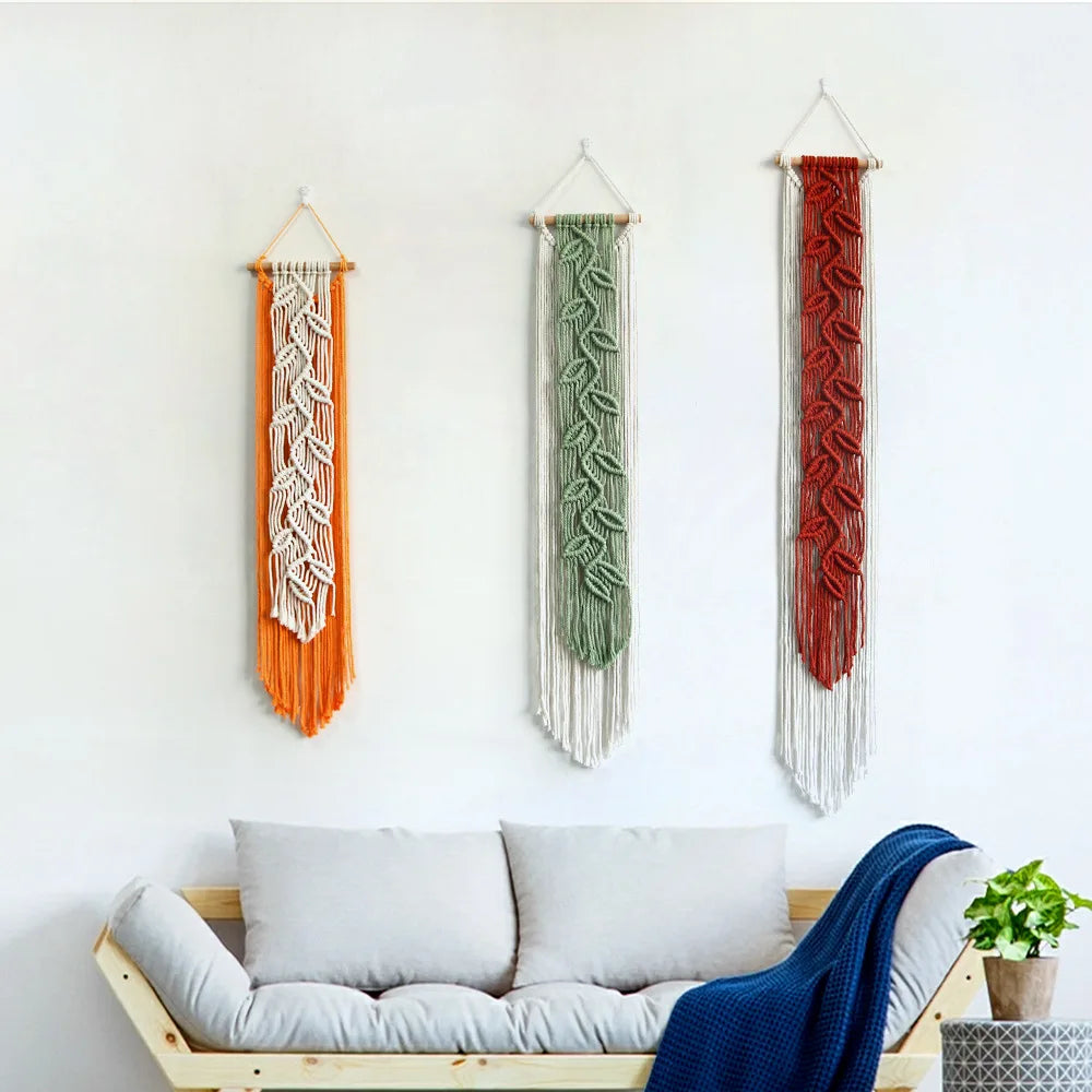 FOLYVIA - Leaf Macrame Wall Hanging to Enliven Blank Walls