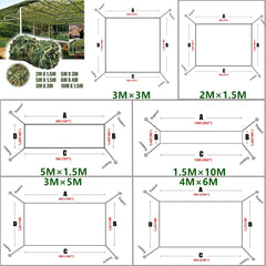 CAMOTREK - Camouflage Shade Cloth for Shade and Outdoor Privacy