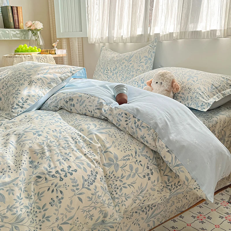 FLORVENA - Floral Cotton Duvet Set for an Artful Bedroom