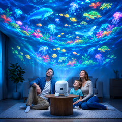 RIPPLELIGHT - Rotating LED Projector for a Calming Room Glow