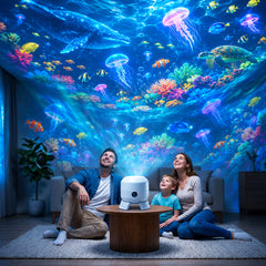 TIDELYN - Rotating LED Projector for Calming Ocean Ambience