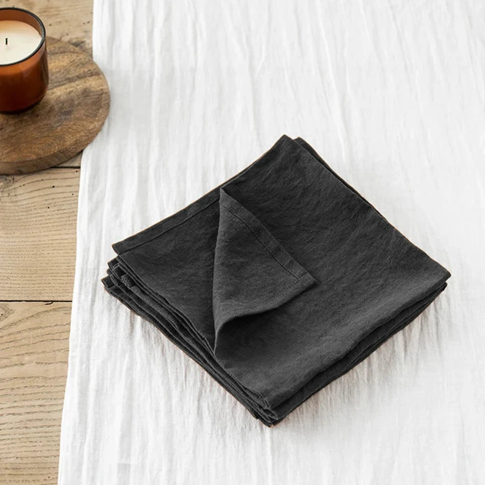 FABLUNE - Set of Four Linen Napkins for an Artful Table Setting