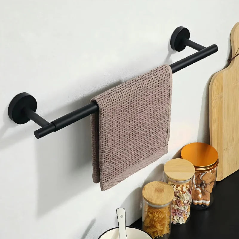 ARQELLA - Retractable Towel Bar for Space-Saving Bathroom Drying