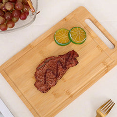 CULIVRA - Double-Sided Bamboo Cutting Board for Hygienic Food Prep
