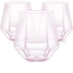 GLIMORA - Gold-Rim Stemless Cups for Shatter-Free Entertaining