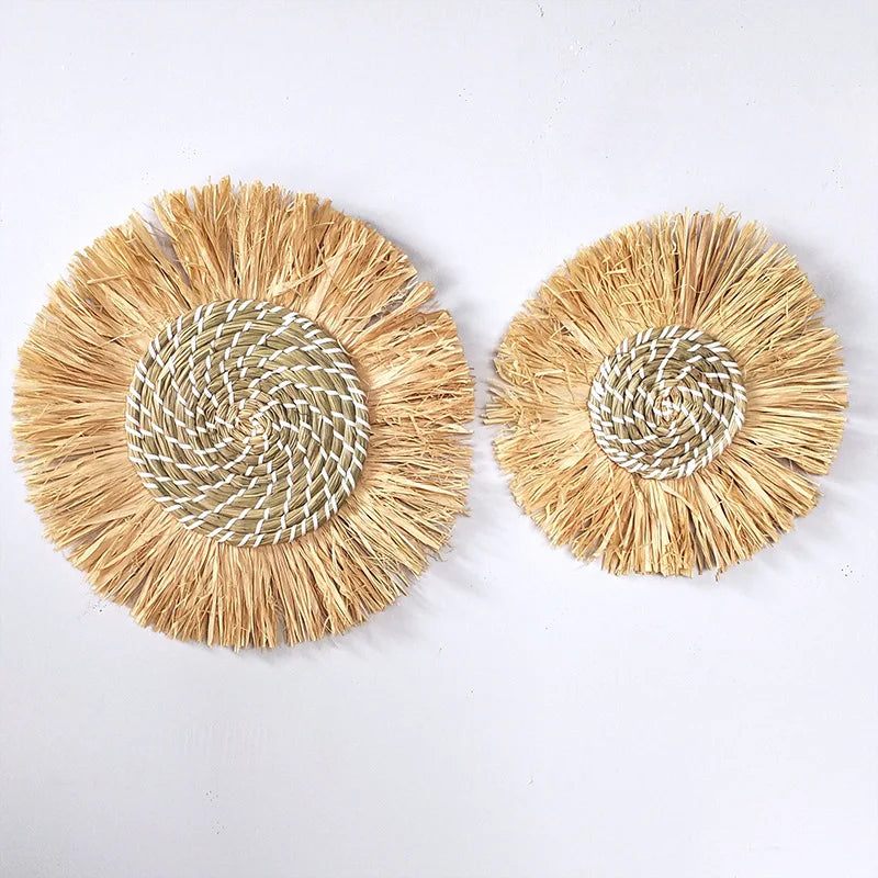 SAVRUMA - Moroccan Woven Wall Art for Warm Textural Depth