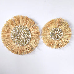 SAVRUMA - Moroccan Woven Wall Art for Warm Textural Depth