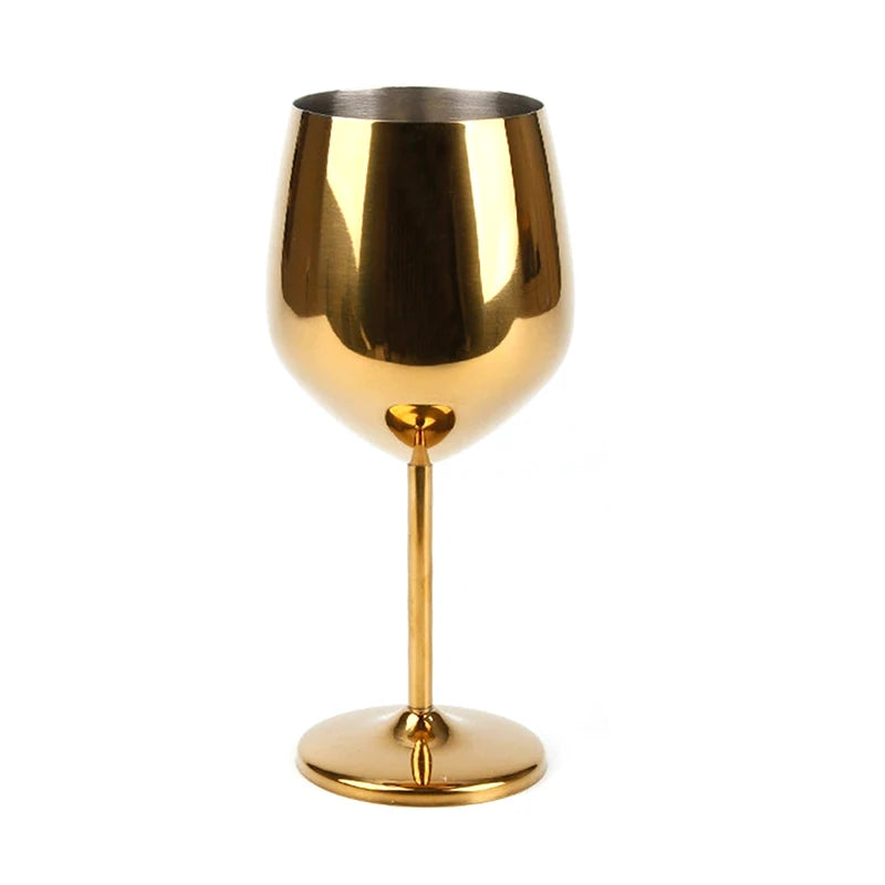 ZELVORA - Sculptural Steel Goblet for Break-Resistant Entertaining