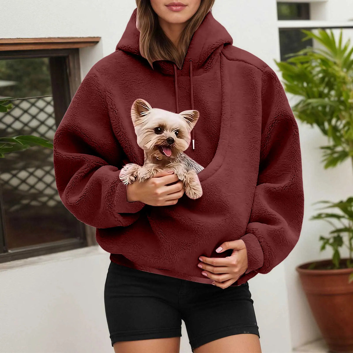 PAWVENA - Pet Pouch Hoodie for Hands-Free Cuddles