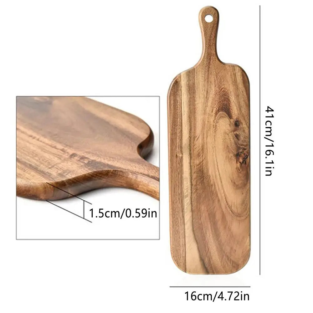 SLYVORA - Double-Sided Wooden Board for Prep and Serving
