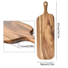 SLYVORA - Double-Sided Wooden Board for Prep and Serving