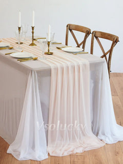 SHEERIVA - Sheer Table Runner for Elegant Occasion Tables