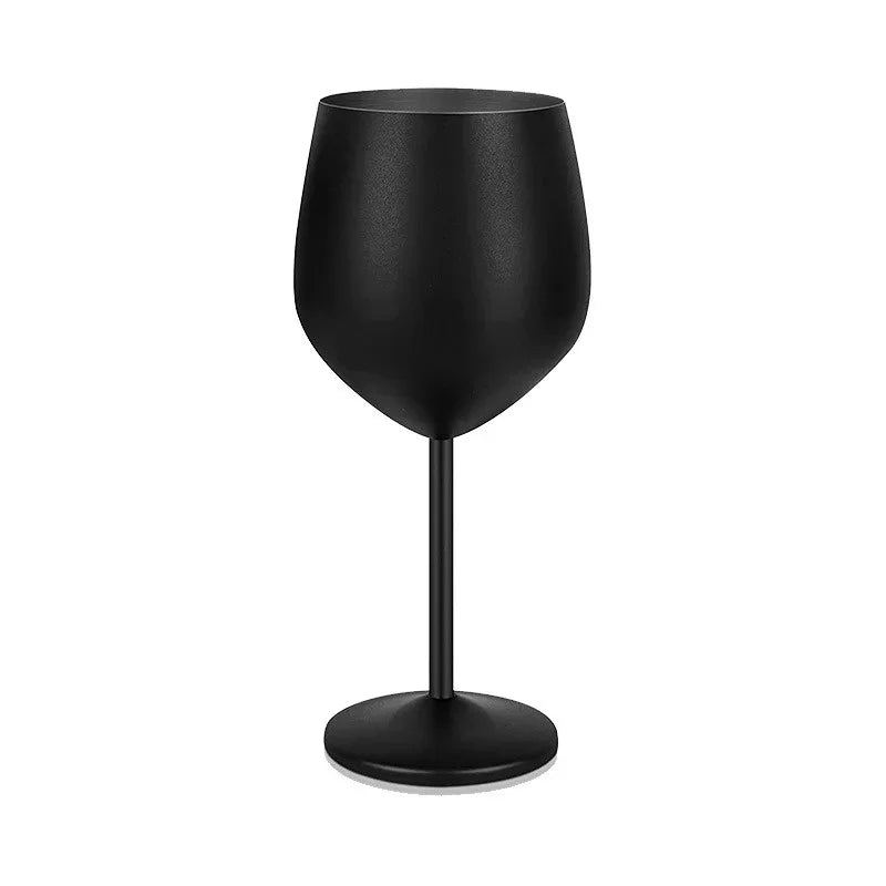 CALYVRA - Sculptural Stainless Steel Goblet for Break-Resistant Entertaining