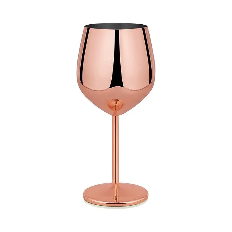 CALYVRA - Sculptural Stainless Steel Goblet for Break-Resistant Entertaining