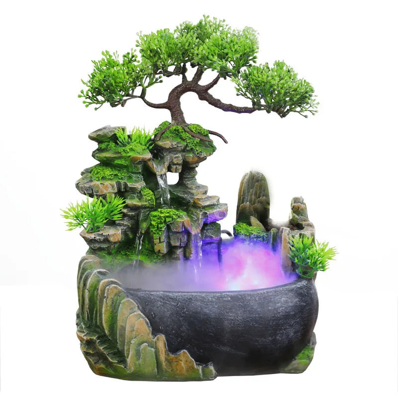 SERENOVA - Sculptural Waterfall Fountain for a Calming Focal Point