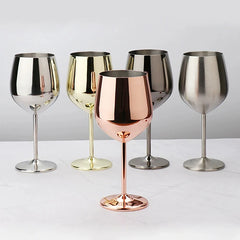 ZELVORA - Sculptural Steel Goblet for Break-Resistant Entertaining
