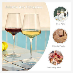 AQUAVIEL - Floating Wine Glasses for Worry-Free Poolside Sipping