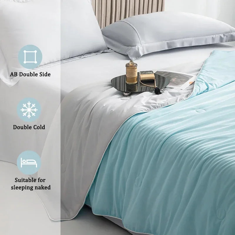 VELNIVA - Ice-Silk Cooling Comforter for Restful Summer Sleep
