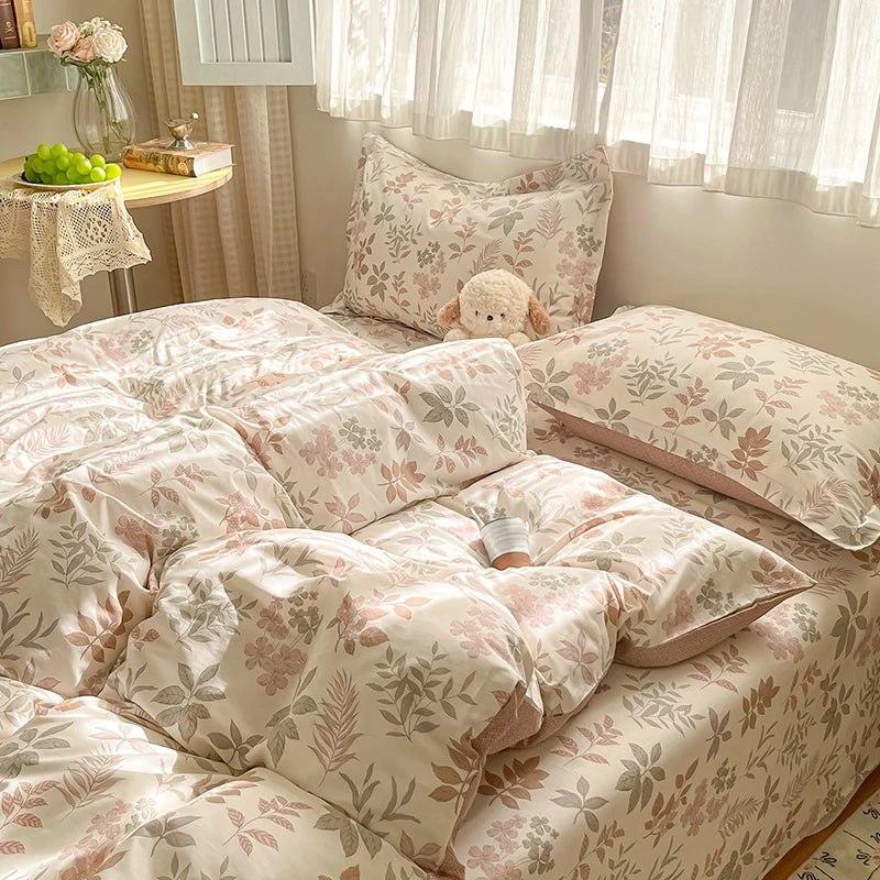 FLORVENA - Floral Cotton Duvet Set for an Artful Bedroom