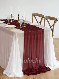 SHEERIVA - Sheer Table Runner for Elegant Occasion Tables