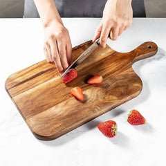 CARVYRA - Sculptural Acacia Cutting Board for Prep and Display