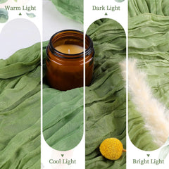DRAPELLE - Gauze Table Runner for Softly Textured Tablescapes