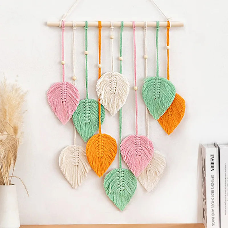 LEAFYRA - Macrame Leaf Wall Hanging for an Artistic Focal Point